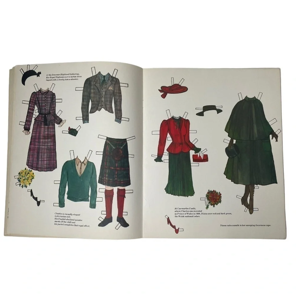 NWT Vintage 1982 The Princess Diana Paper Doll Book Of Fashion